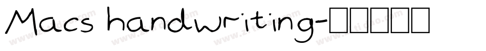 Macs handwriting字体转换